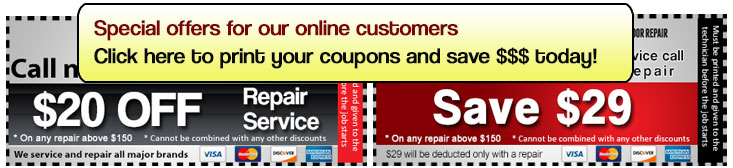 Our service coupon